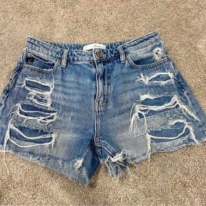 KanCan size 26 Distressed Blue Denim Shorts